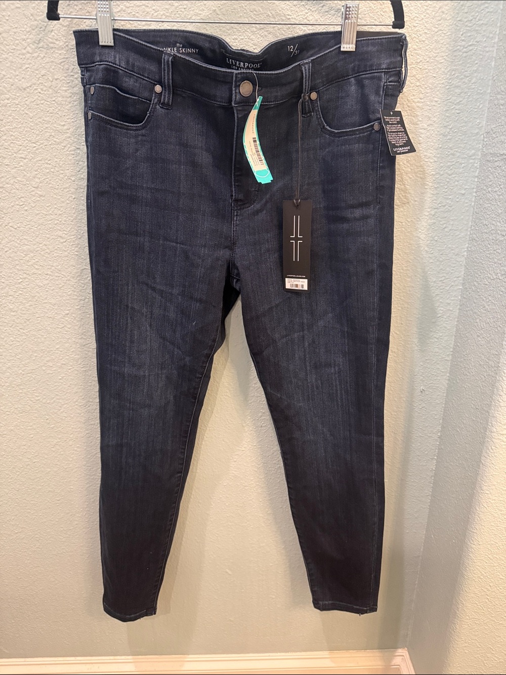 Liverpool Indigo Kaylee Ankle Skinny Jeans Size 12 NWT
